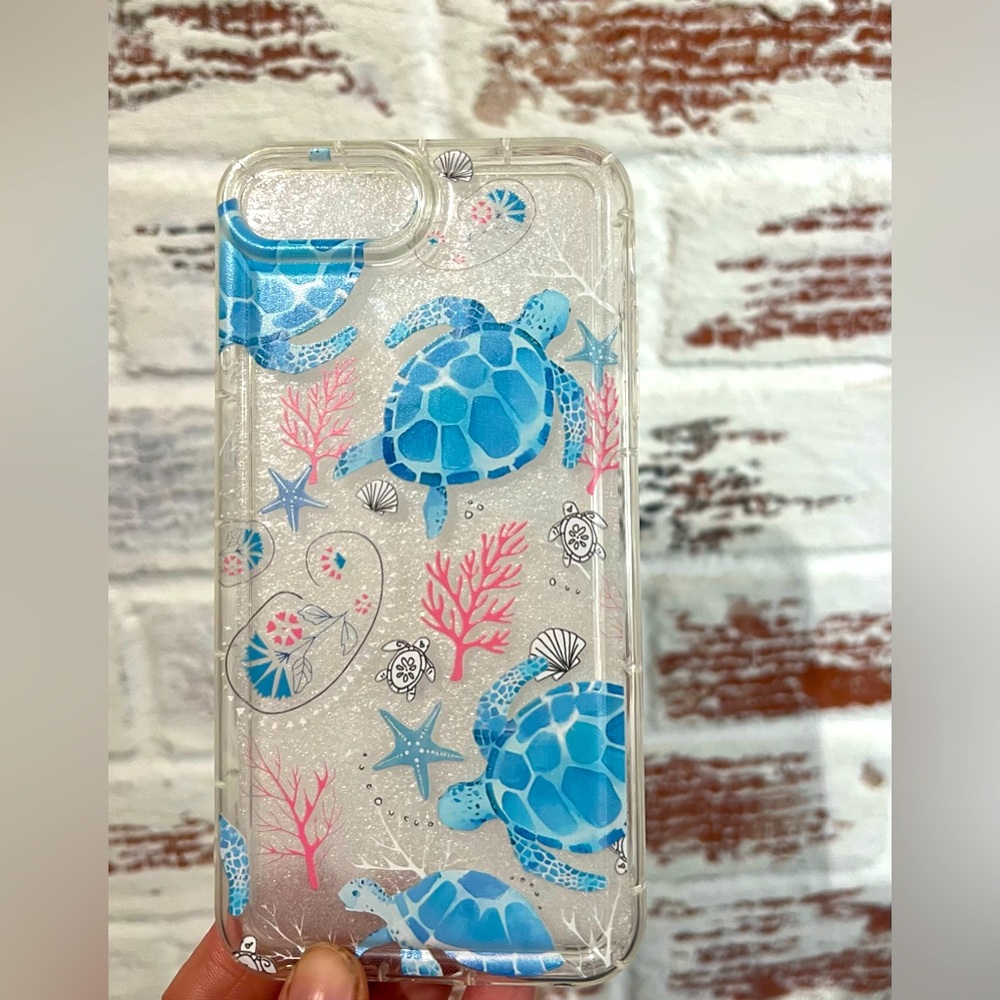 iPhone 7 Plus / 8 Plus Case Sea Turtle Design Clear Protective Cover
